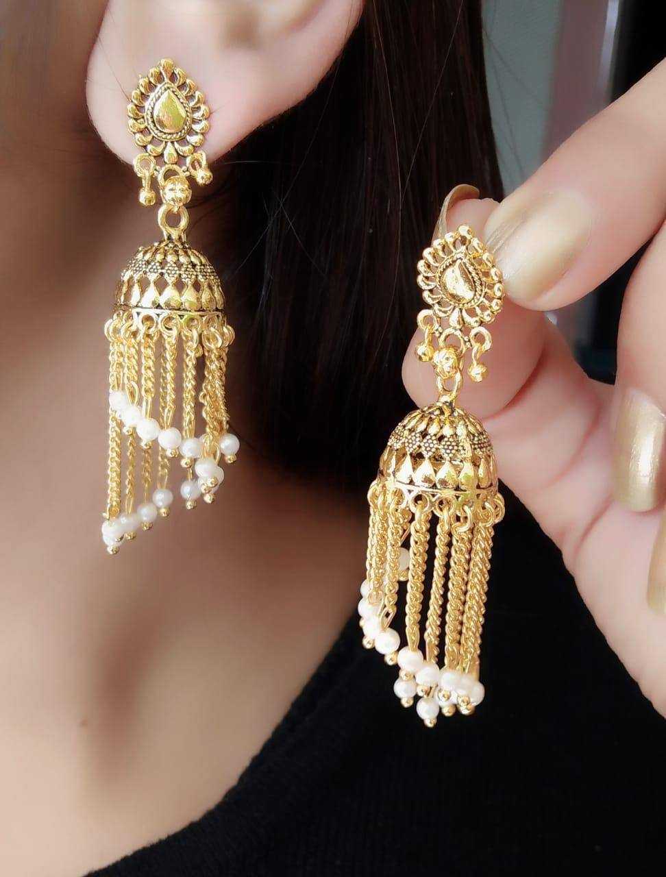Ynf Brass KESH483 Womens Jewellery Wholesale Fancy Earrings Artificial Earring Long Earrings Manufacturer - Jewellery Export