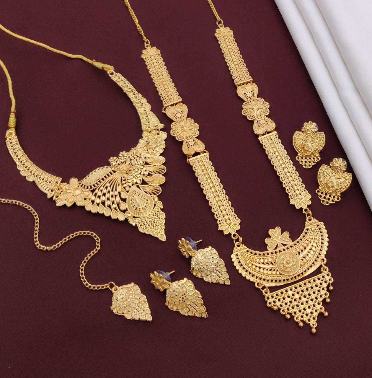 Ynf Brass KESH483 Womens Jewellery Wholesale Necklaces Set Antique Necklaces Set Golden Necklace Set Manufacturer - Jewellery Export