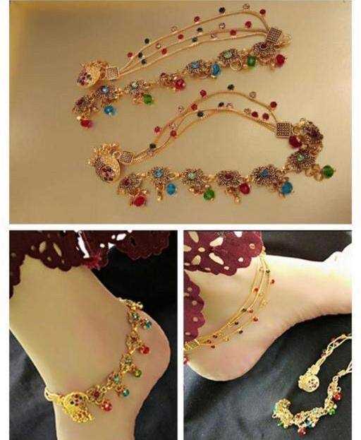 Ynf Brass Womens Jewellery Wholesale Fancy Anklet Anklets Artificial Anklets Manufacturer - Jewellery Export
