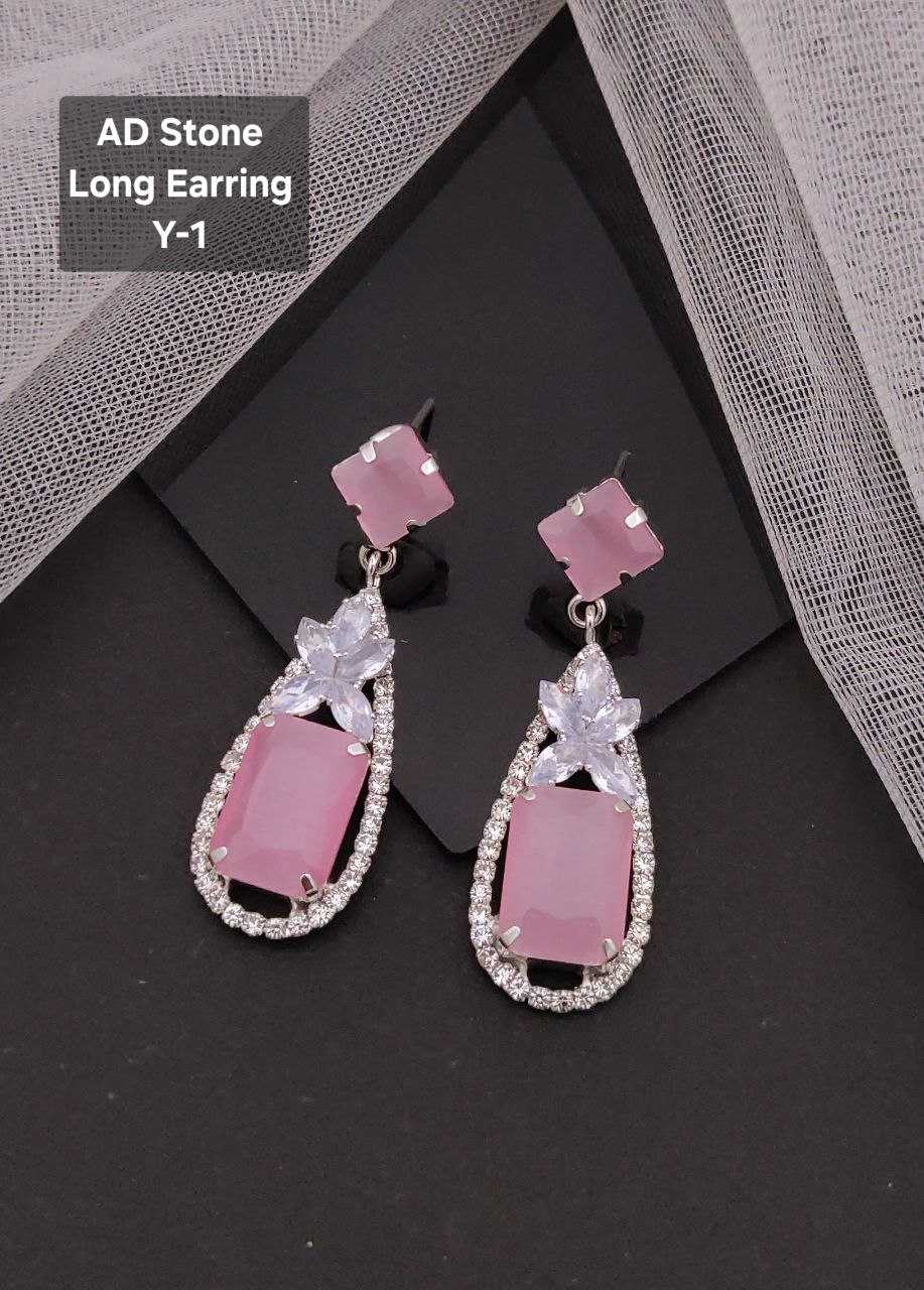 Ynf Brass Womens Jewellery Wholesale Fancy Earrings AD Diamond Earring Artificial Earring Manufacturer - Jewellery Export