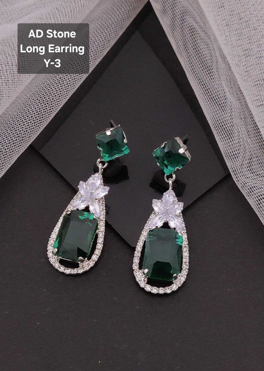 Ynf Brass Womens Jewellery Wholesale Fancy Earrings AD Diamond Earring Artificial Earring Manufacturer - Jewellery Export