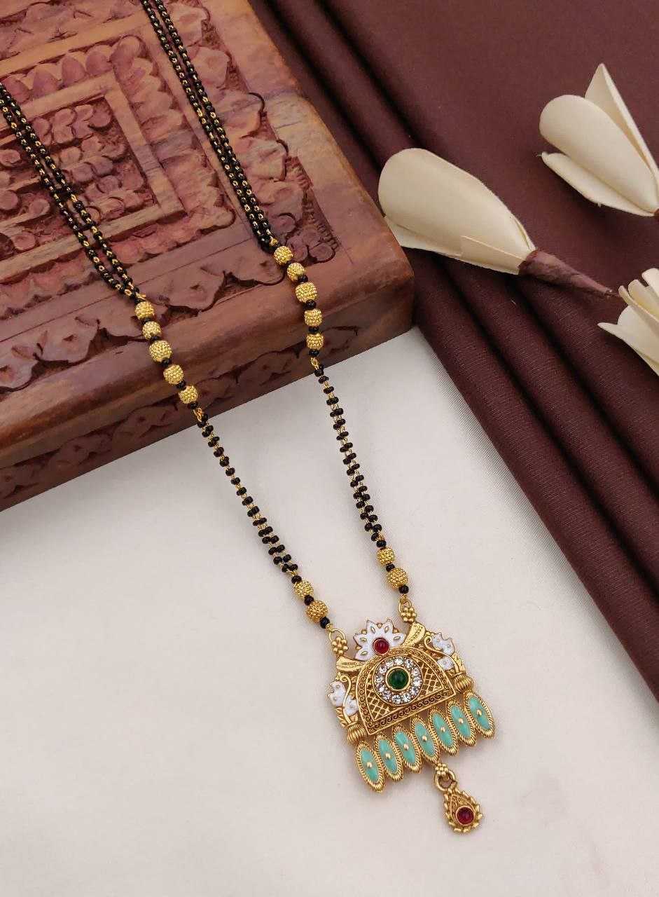 Ynf Fancy Womens Jewellery Wholesale Mangalsutras Gold Chains Matte Finish Jewelry Manufacturer - Jewellery Export