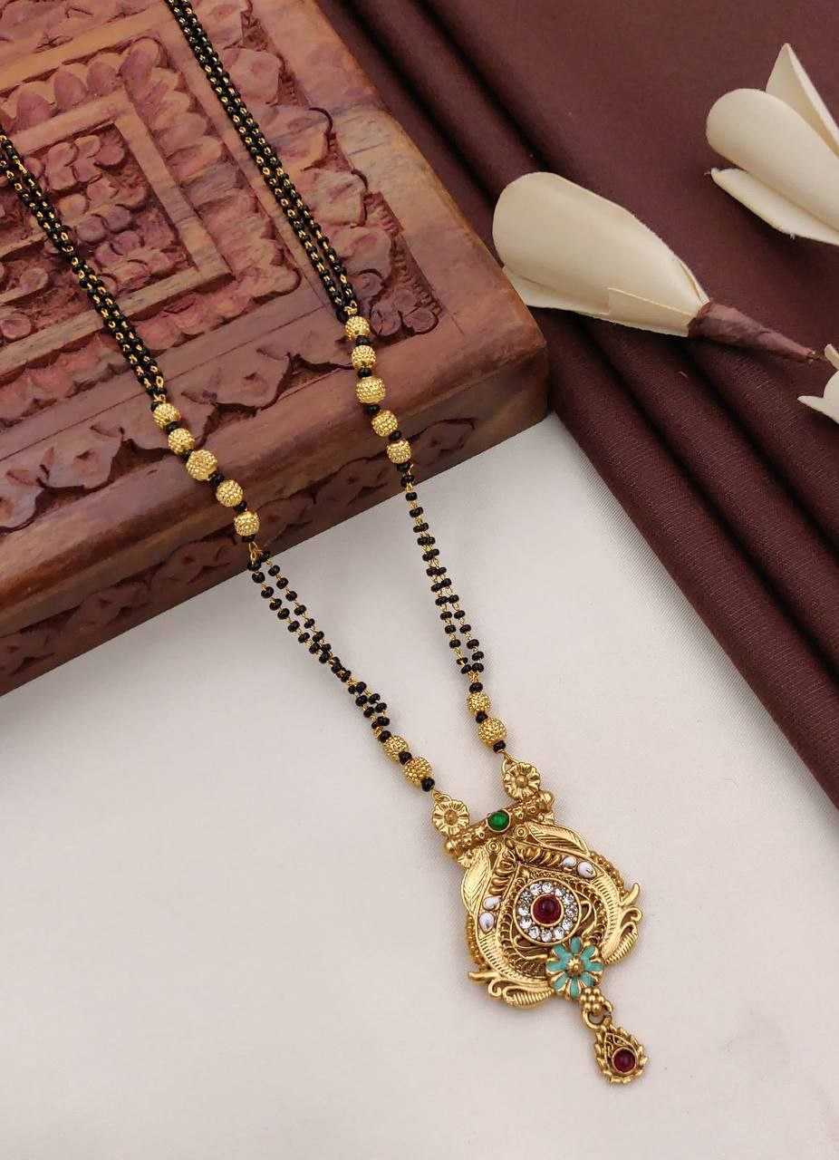 Ynf Fancy Womens Jewellery Wholesale Mangalsutras Gold Chains Matte Finish Jewelry Manufacturer - Jewellery Export