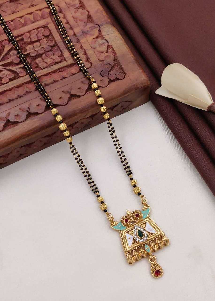 Ynf Fancy Womens Jewellery Wholesale Mangalsutras Gold Chains Matte Finish Jewelry Manufacturer - Jewellery Export