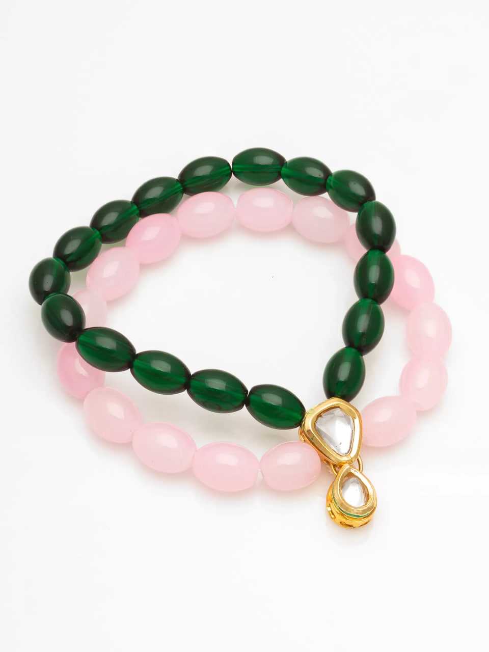 Ynf Brass KESH105 BG2425 Womens Jewellery Wholesale Brass Gold Bracelets Pearl Jewelry Party Wear Jewelry Manufacturer - Jewellery Export