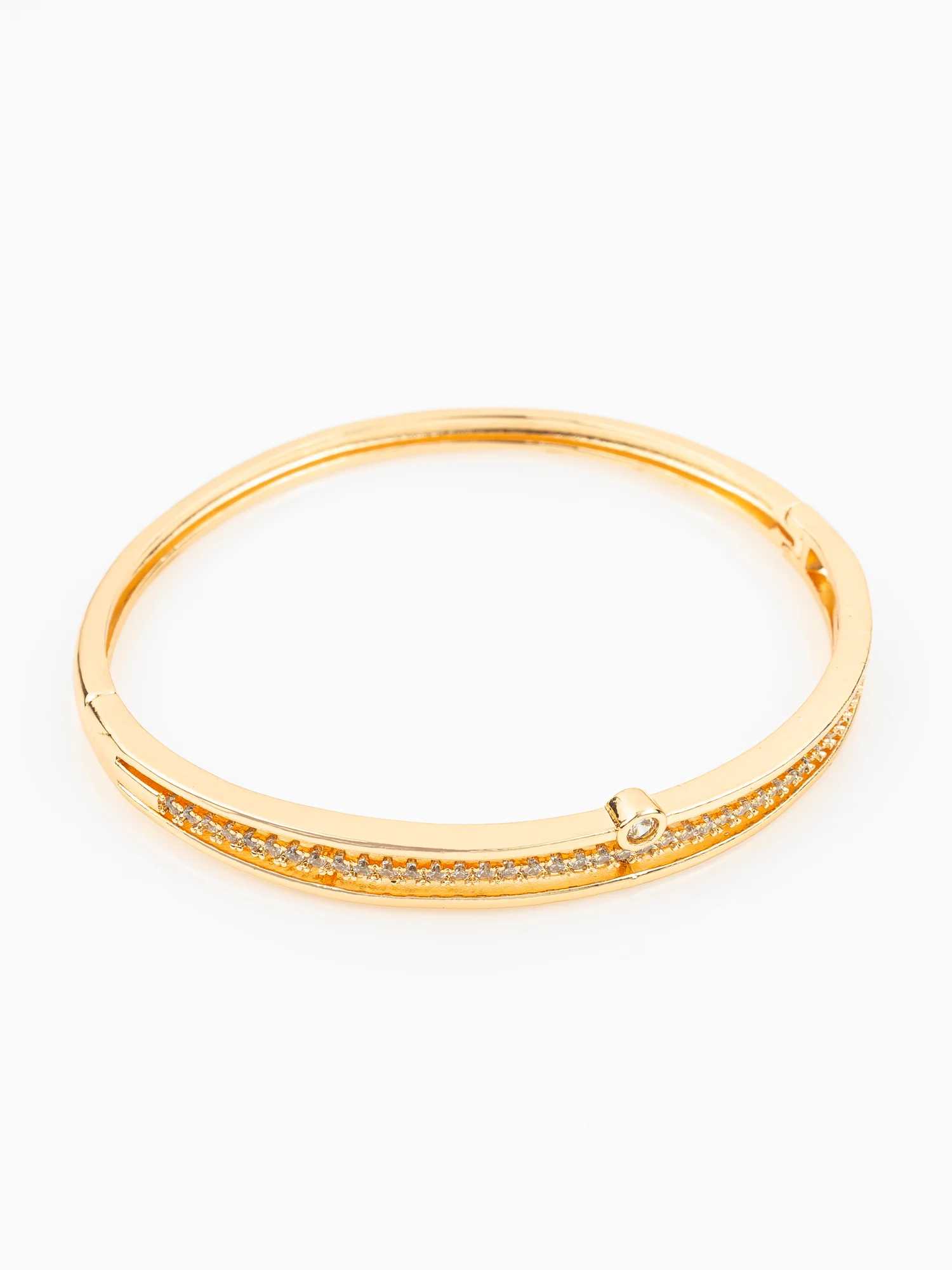 Ynf Brass KESH105 BG2586 Womens Jewellery Wholesale AD Diamond Bangles Brass Gold Bangles Designer Bangles Manufacturer - Jewellery Export