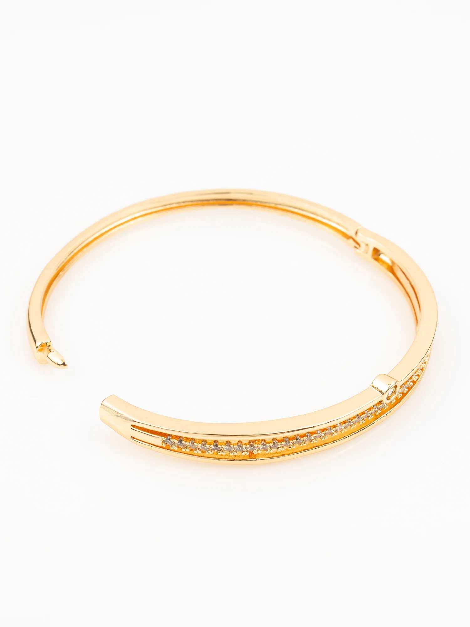 Ynf Brass KESH105 BG2586 Womens Jewellery Wholesale AD Diamond Bangles Brass Gold Bangles Designer Bangles Manufacturer - Jewellery Export