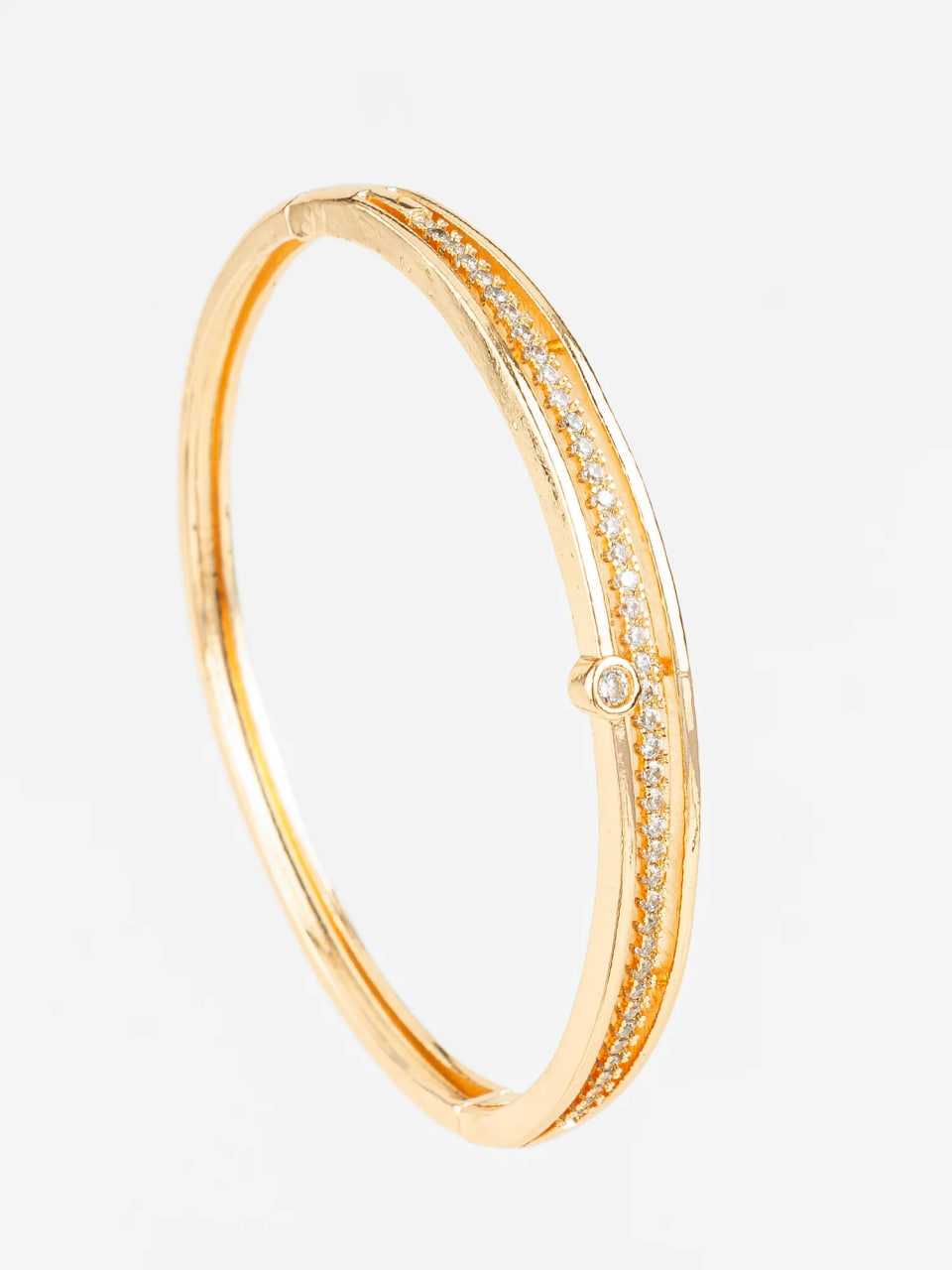 Ynf Brass KESH105 BG2586 Womens Jewellery Wholesale AD Diamond Bangles Brass Gold Bangles Designer Bangles Manufacturer - Jewellery Export