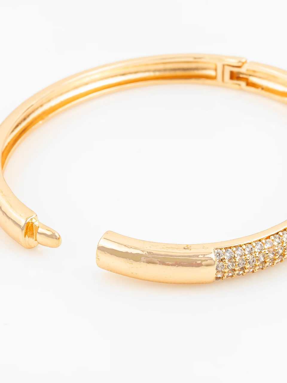 Ynf Brass KESH105 BG2590 Womens Jewellery Wholesale AD Diamond Bangles Brass Gold Bangles Fashion Bangles Manufacturer - Jewellery Export