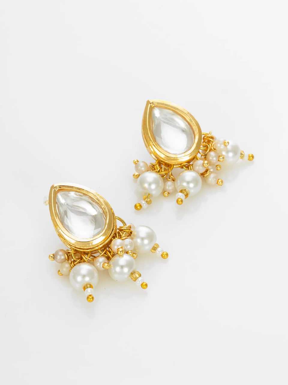 Ynf Brass KESH105 NK4716 Womens Jewellery Wholesale Fancy Mala Necklaces Kundan Pendant Sets Long Earrings Manufacturer - Jewellery Export