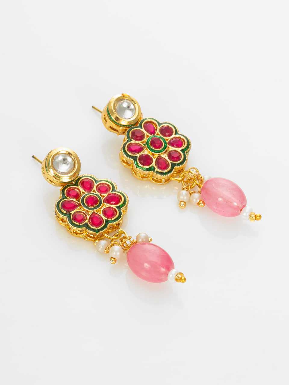 Ynf Brass KESH105 NK4737 Womens Jewellery Wholesale Kundan Pendant Sets Artificial Pendant Set Manufacturer - Jewellery Export