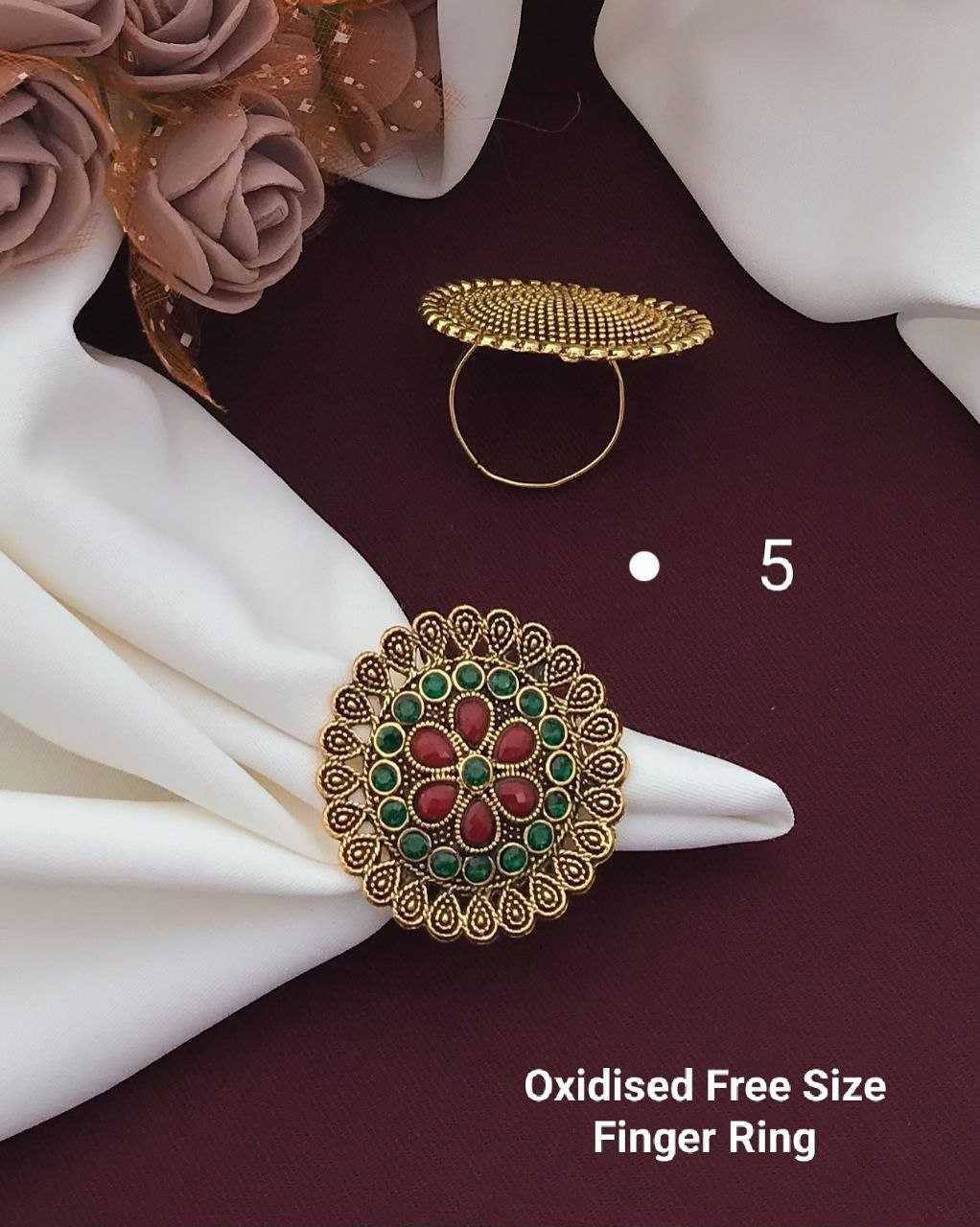 Ynf Brass KESH193 Womens Jewellery Wholesale Fancy Earrings Antique Ring Finger Rings Manufacturer - Jewellery Export