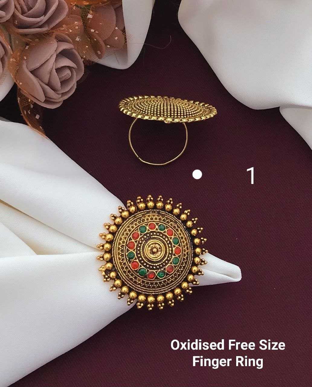 Ynf Brass KESH193 Womens Jewellery Wholesale Fancy Earrings Antique Ring Finger Rings Manufacturer - Jewellery Export