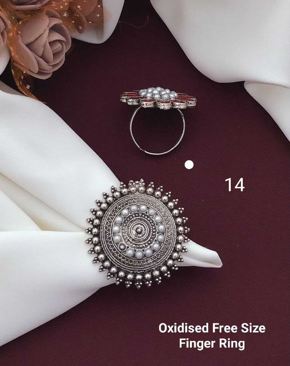 Ynf Brass KESH193 Womens Jewellery Wholesale Fancy Earrings Antique Ring Finger Rings Manufacturer - Jewellery Export