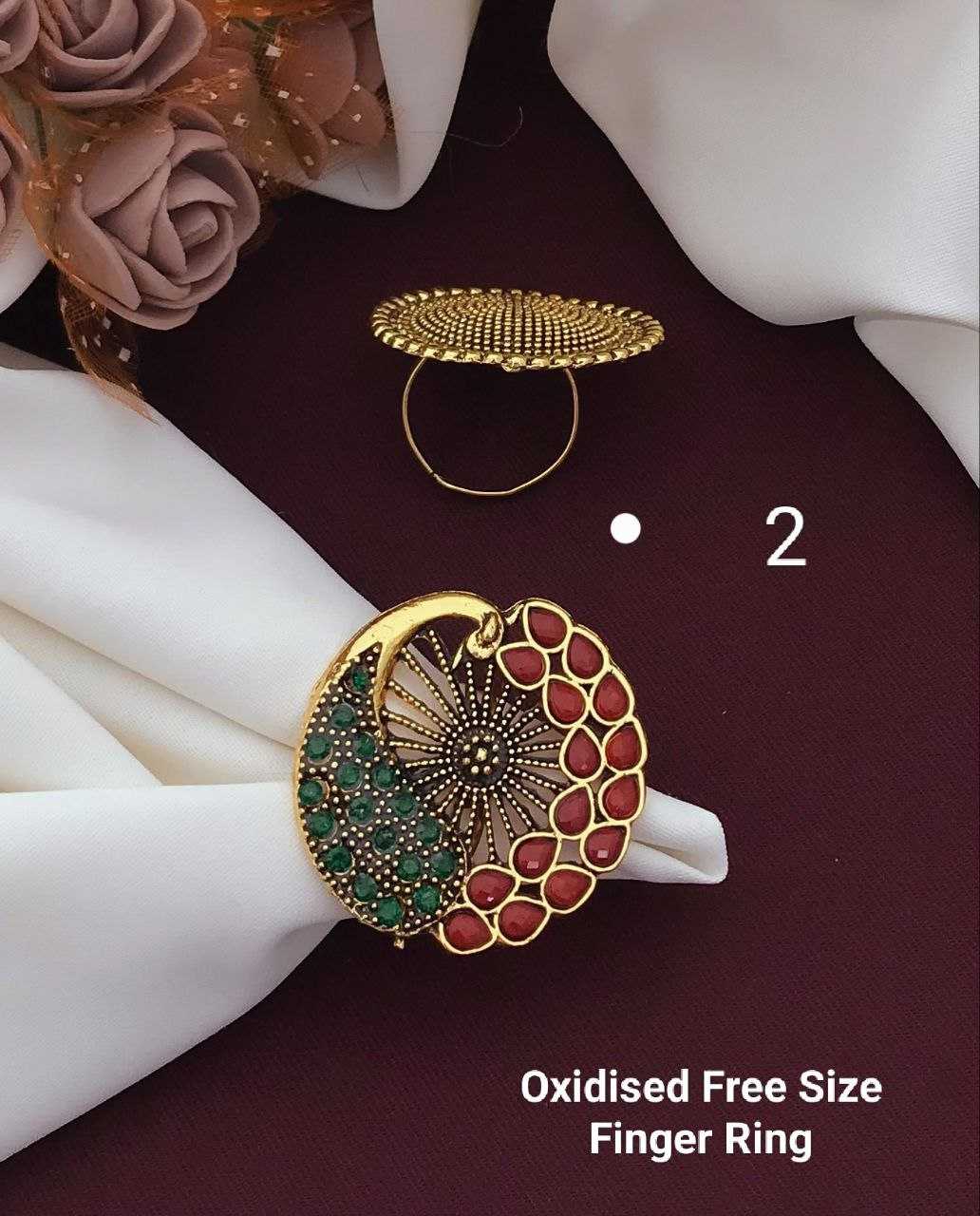 Ynf Brass KESH193 Womens Jewellery Wholesale Fancy Earrings Antique Ring Finger Rings Manufacturer - Jewellery Export