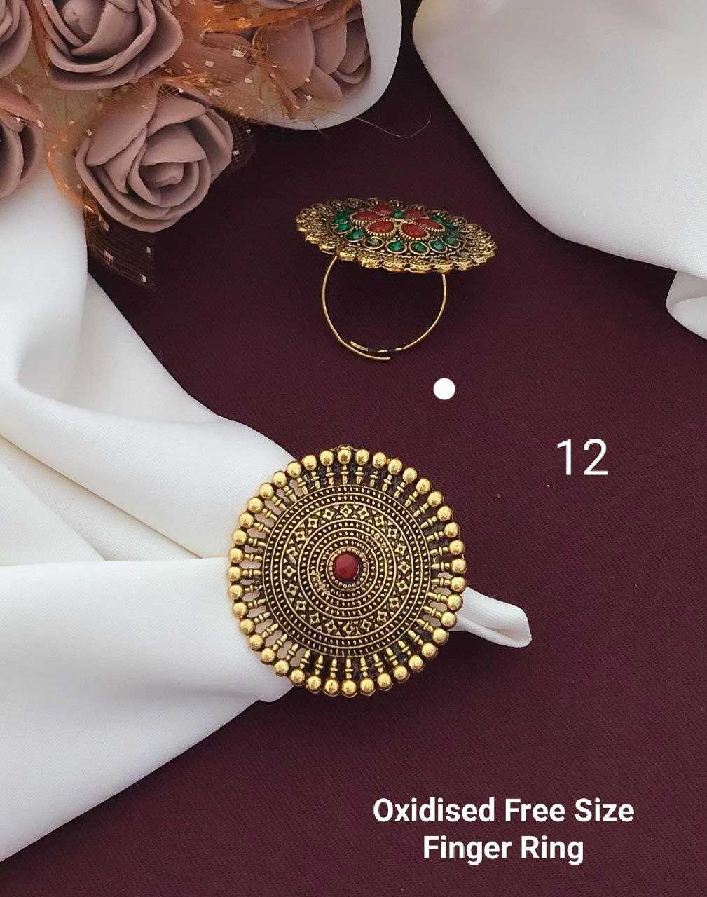 Ynf Brass KESH193 Womens Jewellery Wholesale Fancy Earrings Antique Ring Finger Rings Manufacturer - Jewellery Export