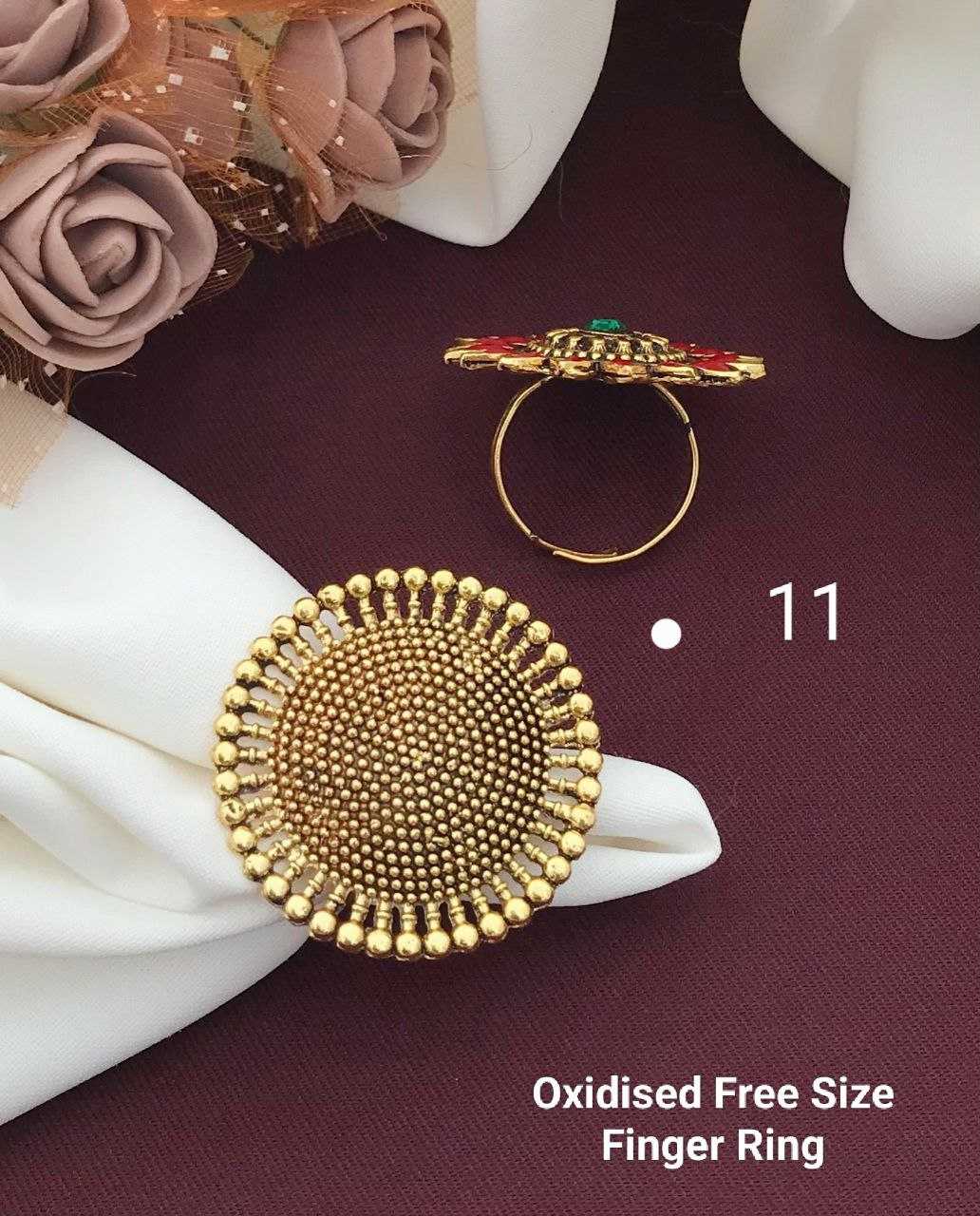 Ynf Brass KESH193 Womens Jewellery Wholesale Fancy Earrings Antique Ring Finger Rings Manufacturer - Jewellery Export