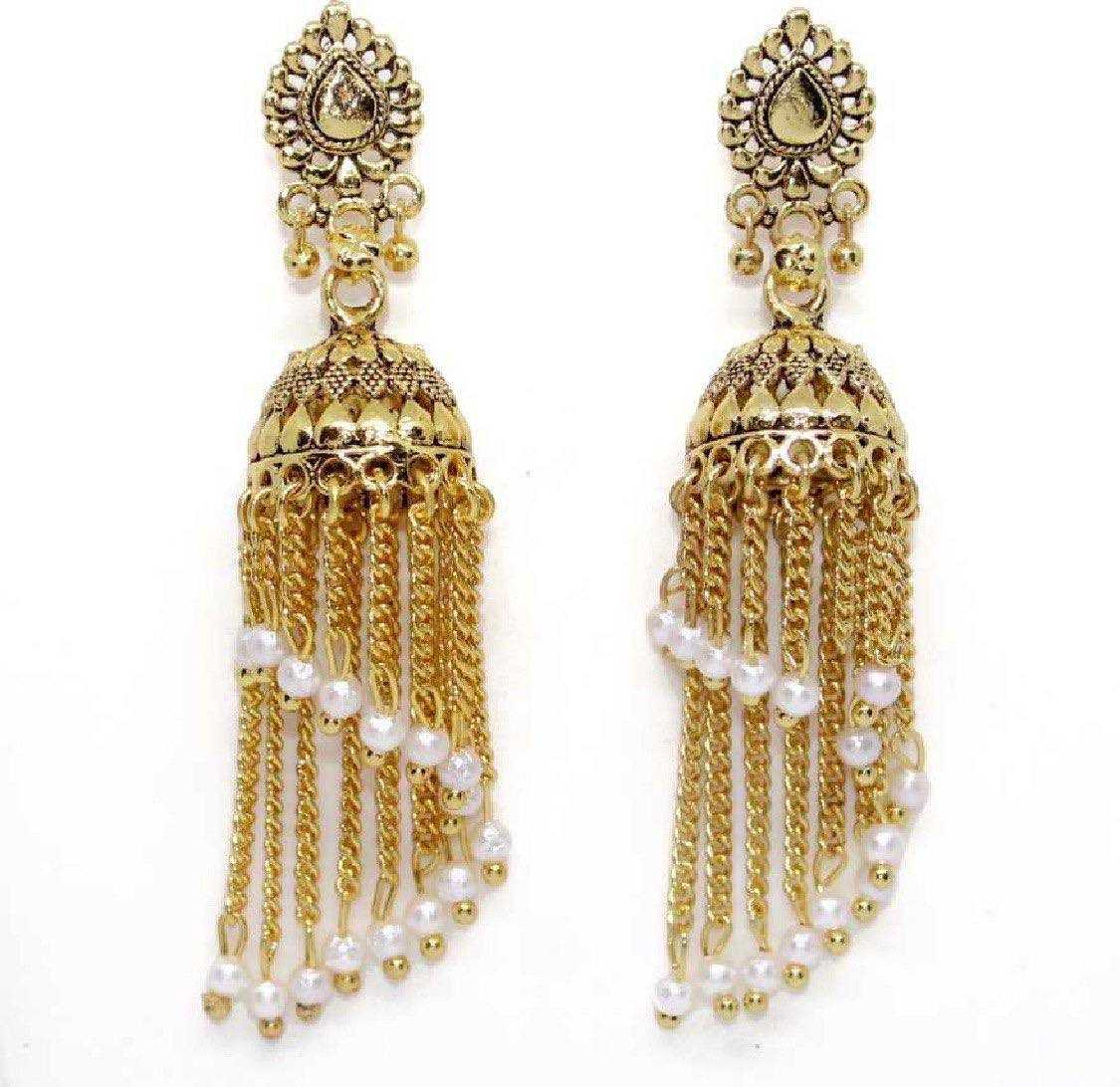 Ynf Brass Womens Jewellery Wholesale Long Earrings Manufacturer - Jewellery Export