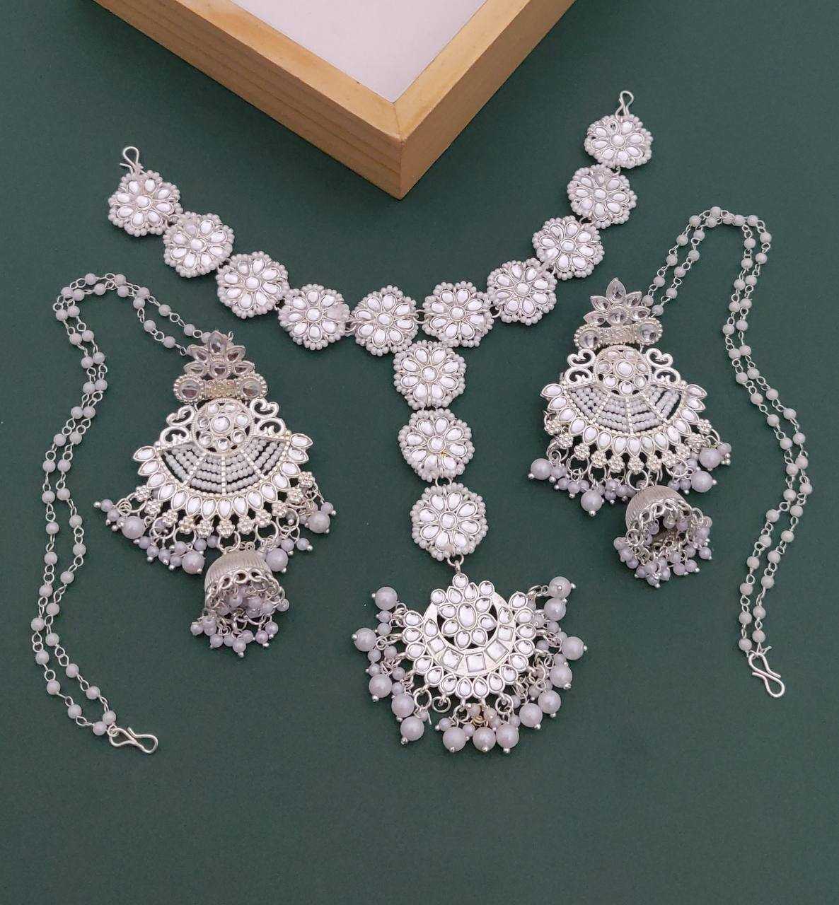 Ynf Fancy KESH483 1 Womens Jewellery Wholesale Fancy Mala Necklaces Necklaces Set Antique Necklaces Set Manufacturer - Jewellery Export