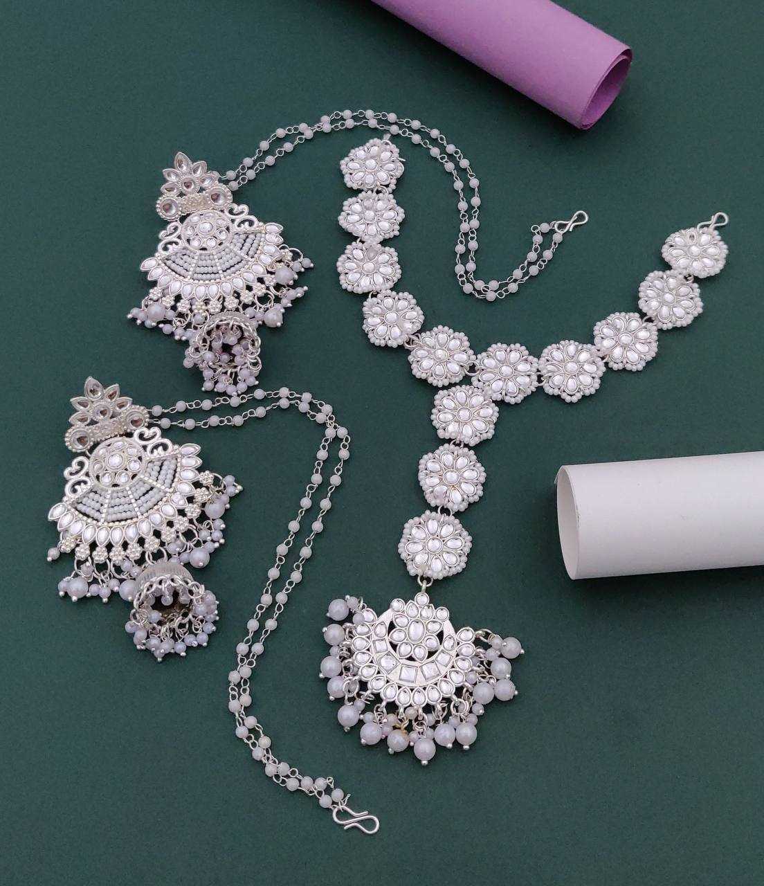 Ynf Fancy KESH483 1 Womens Jewellery Wholesale Fancy Mala Necklaces Necklaces Set Antique Necklaces Set Manufacturer - Jewellery Export