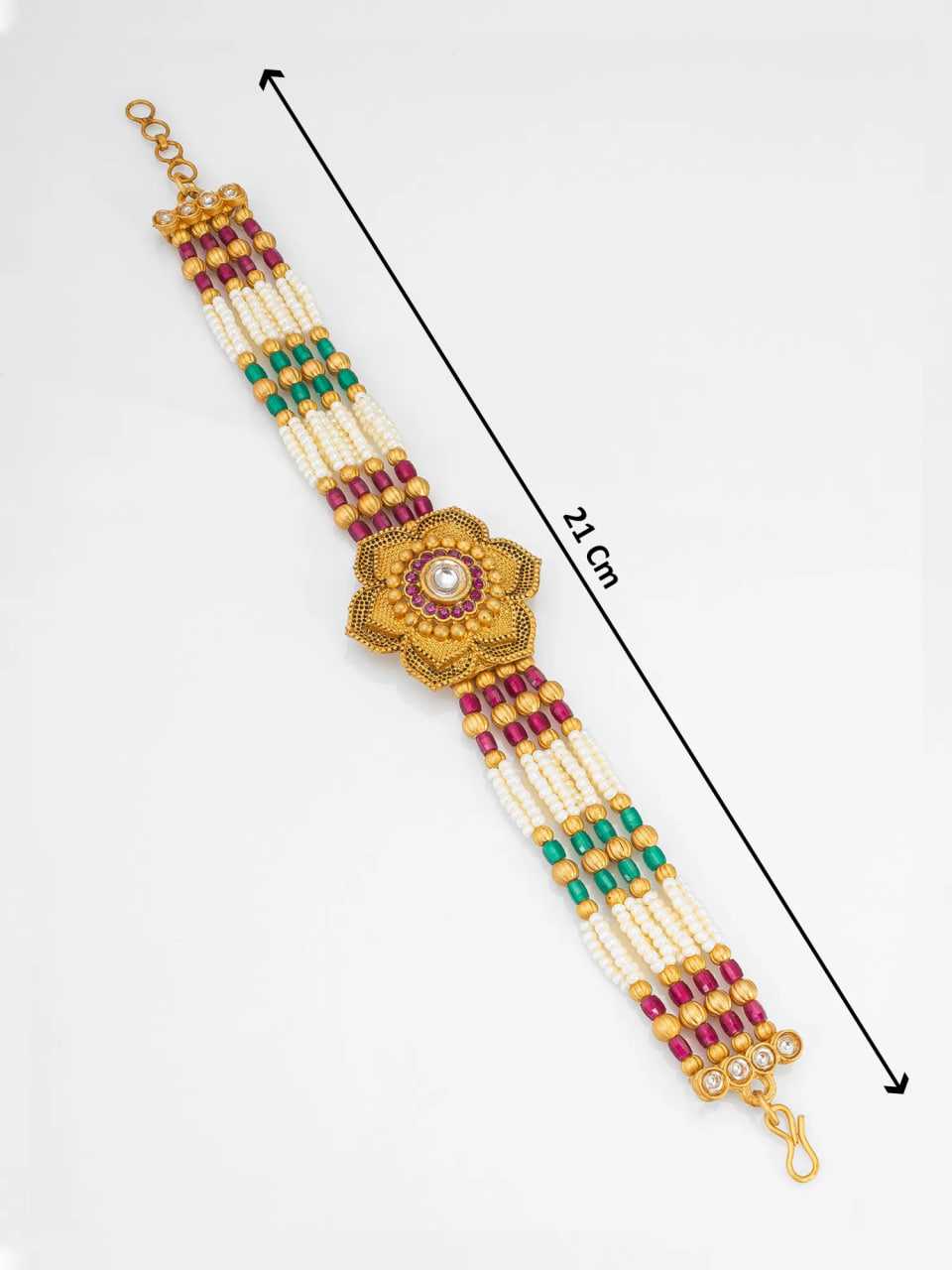 Ynf Gold Plated KESH105 BG2480 Womens Jewellery Wholesale Golden Bracelet Pearl Jewelry Gold Plated Jewelry Manufacturer - Jewellery Export