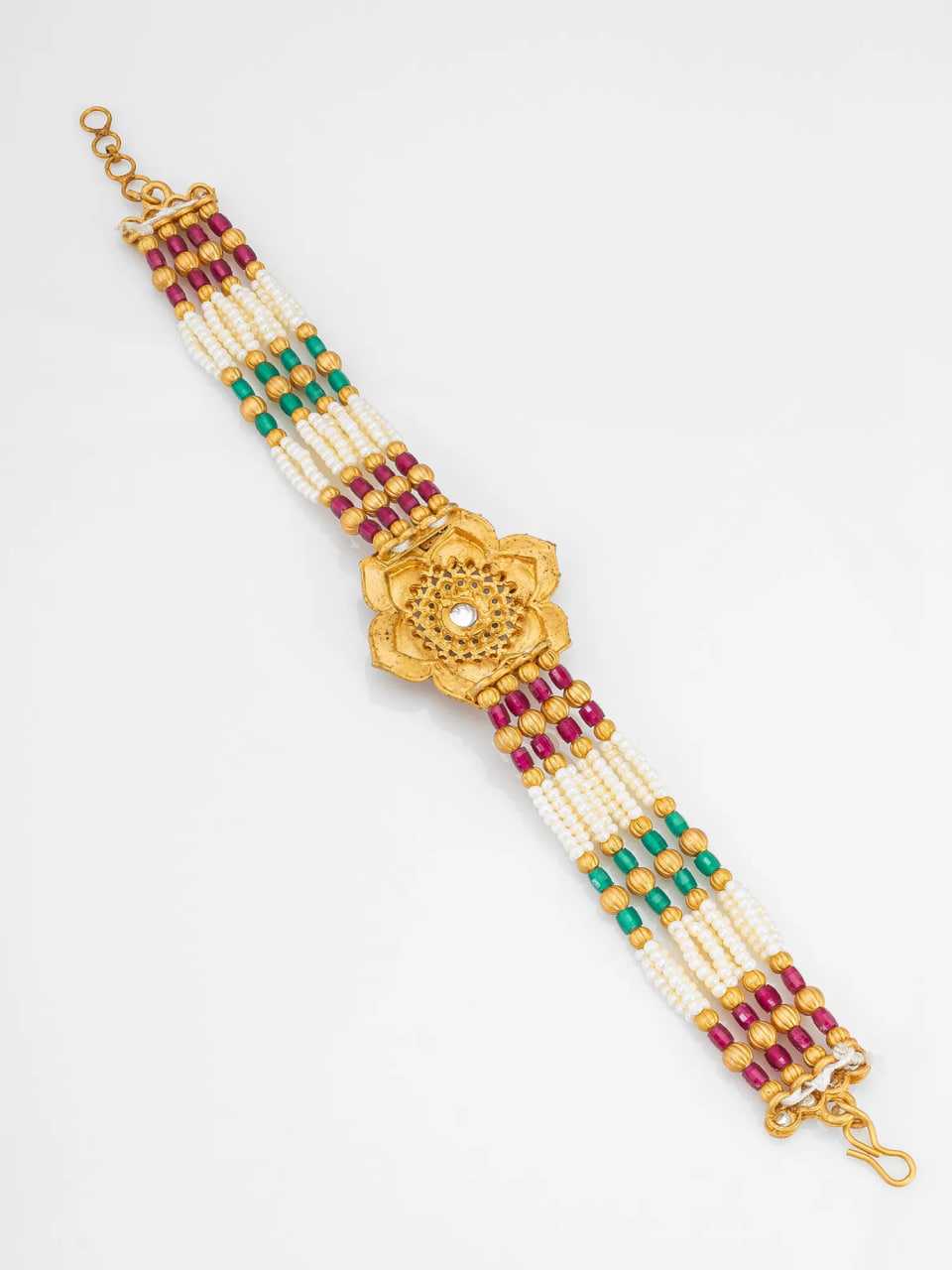 Ynf Gold Plated KESH105 BG2480 Womens Jewellery Wholesale Golden Bracelet Pearl Jewelry Gold Plated Jewelry Manufacturer - Jewellery Export