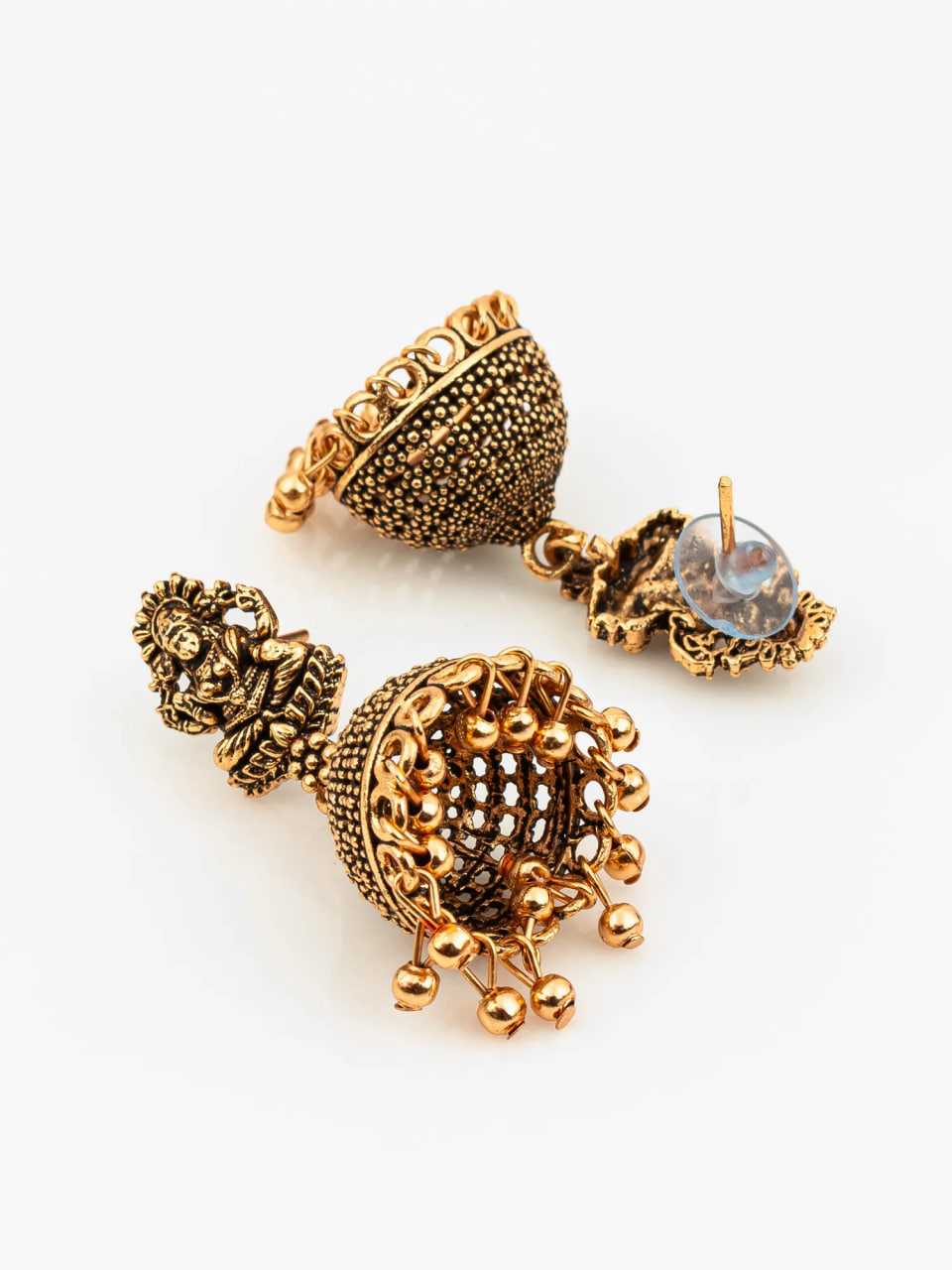 Ynf Alloy KESH105 ER4092 Womens Jewellery Wholesale Traditional Jewelry Jhumka Earrings Gold Plated Jewelry Manufacturer - Jewellery Export