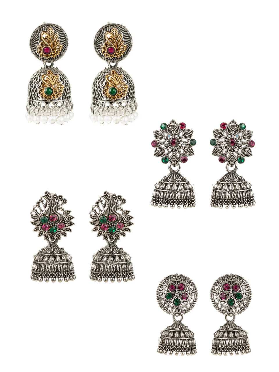 Ynf Alloy KESH105 ER4105 Womens Jewellery Wholesale Fancy Earrings Oxidized Earrings Jhumka Earrings Manufacturer - Jewellery Export
