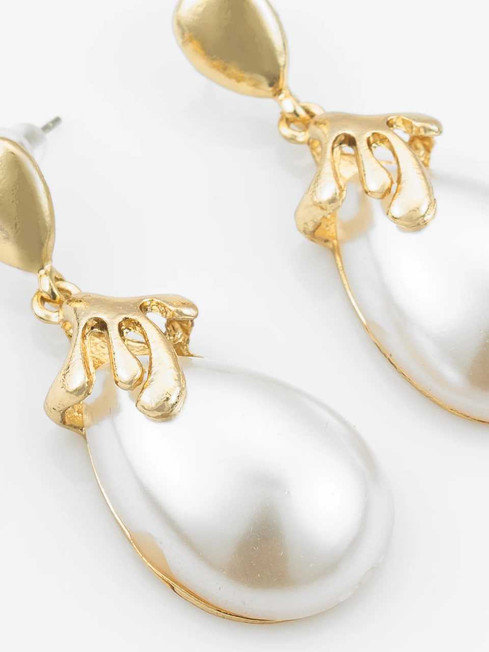 Ynf Alloy KESH105 ER4128 Womens Jewellery Wholesale Artificial Earring Pearl Jewelry Gold Plated Jewelry Manufacturer - Jewellery Export
