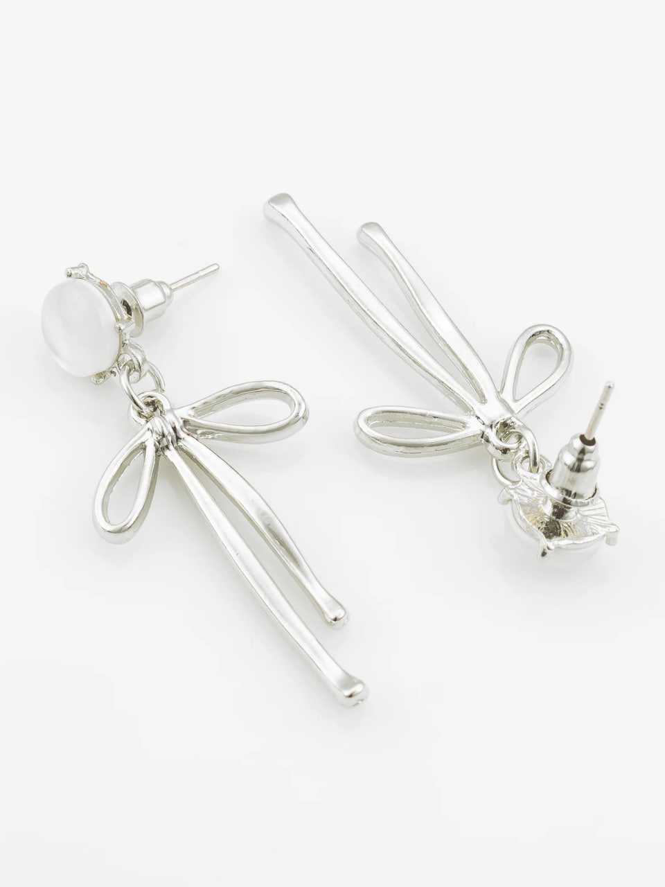 Ynf Alloy KESH105 ER4137 Womens Jewellery Wholesale Fancy Earrings Silver Plated Jewelry Party Wear Jewelry Manufacturer - Jewellery Export