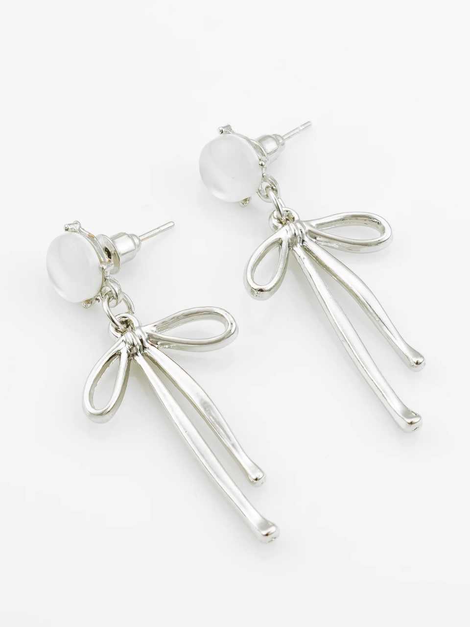 Ynf Alloy KESH105 ER4137 Womens Jewellery Wholesale Fancy Earrings Silver Plated Jewelry Party Wear Jewelry Manufacturer - Jewellery Export