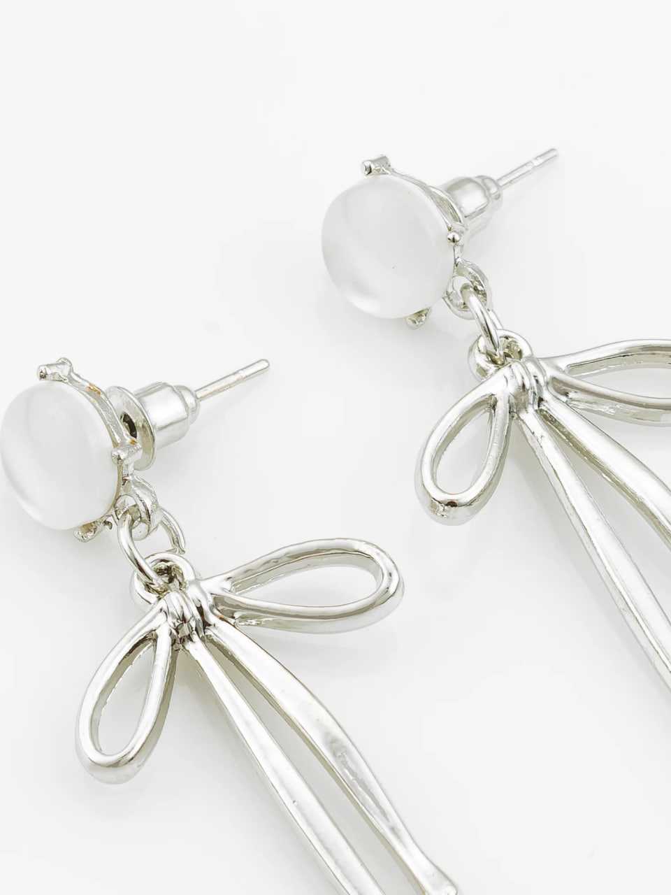 Ynf Alloy KESH105 ER4137 Womens Jewellery Wholesale Fancy Earrings Silver Plated Jewelry Party Wear Jewelry Manufacturer - Jewellery Export