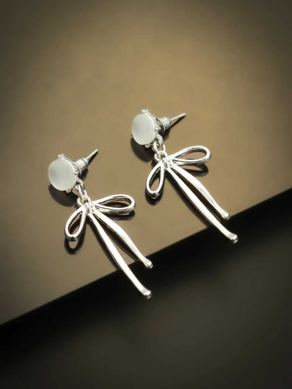 Ynf Alloy KESH105 ER4137 Womens Jewellery Wholesale Fancy Earrings Silver Plated Jewelry Party Wear Jewelry Manufacturer - Jewellery Export