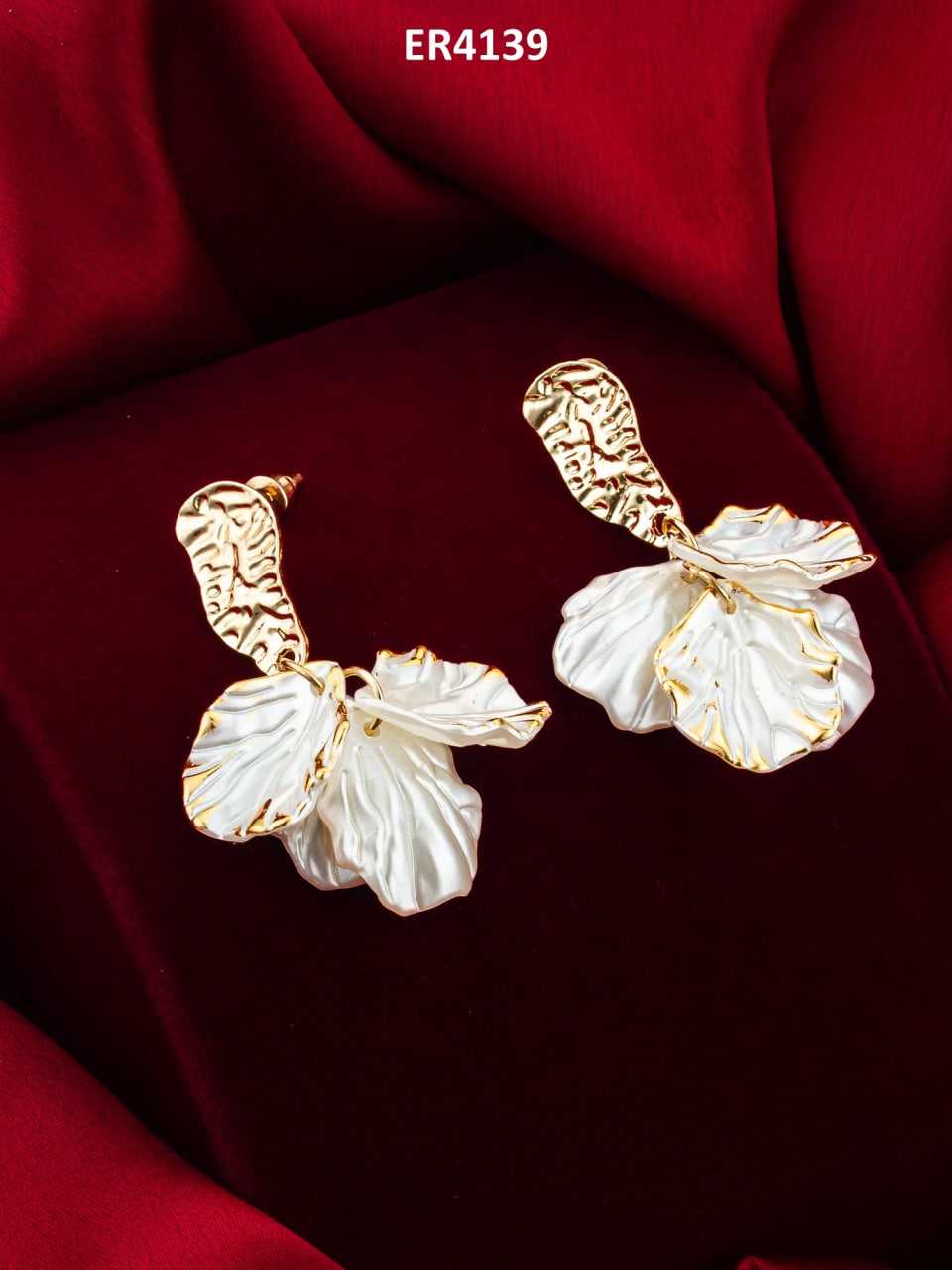 Ynf Alloy KESH105 ER4139 Womens Jewellery Wholesale Fancy Earrings Artificial Earring Gold Plated Jewelry Manufacturer - Jewellery Export