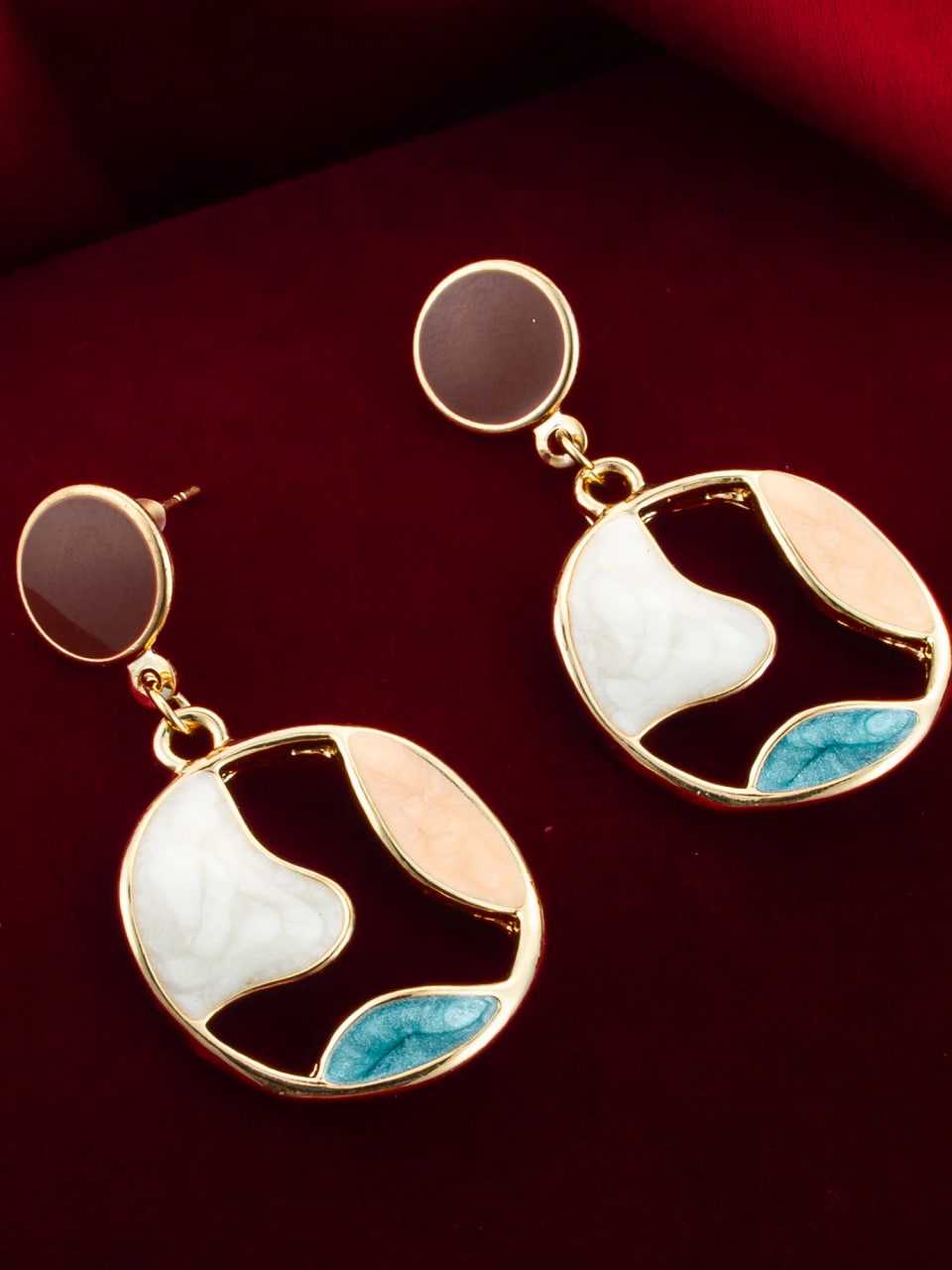 Ynf Alloy KESH105 ER4140 Womens Jewellery Wholesale Gold Plated Jewelry Long Earrings Party Wear Jewelry Manufacturer - Jewellery Export