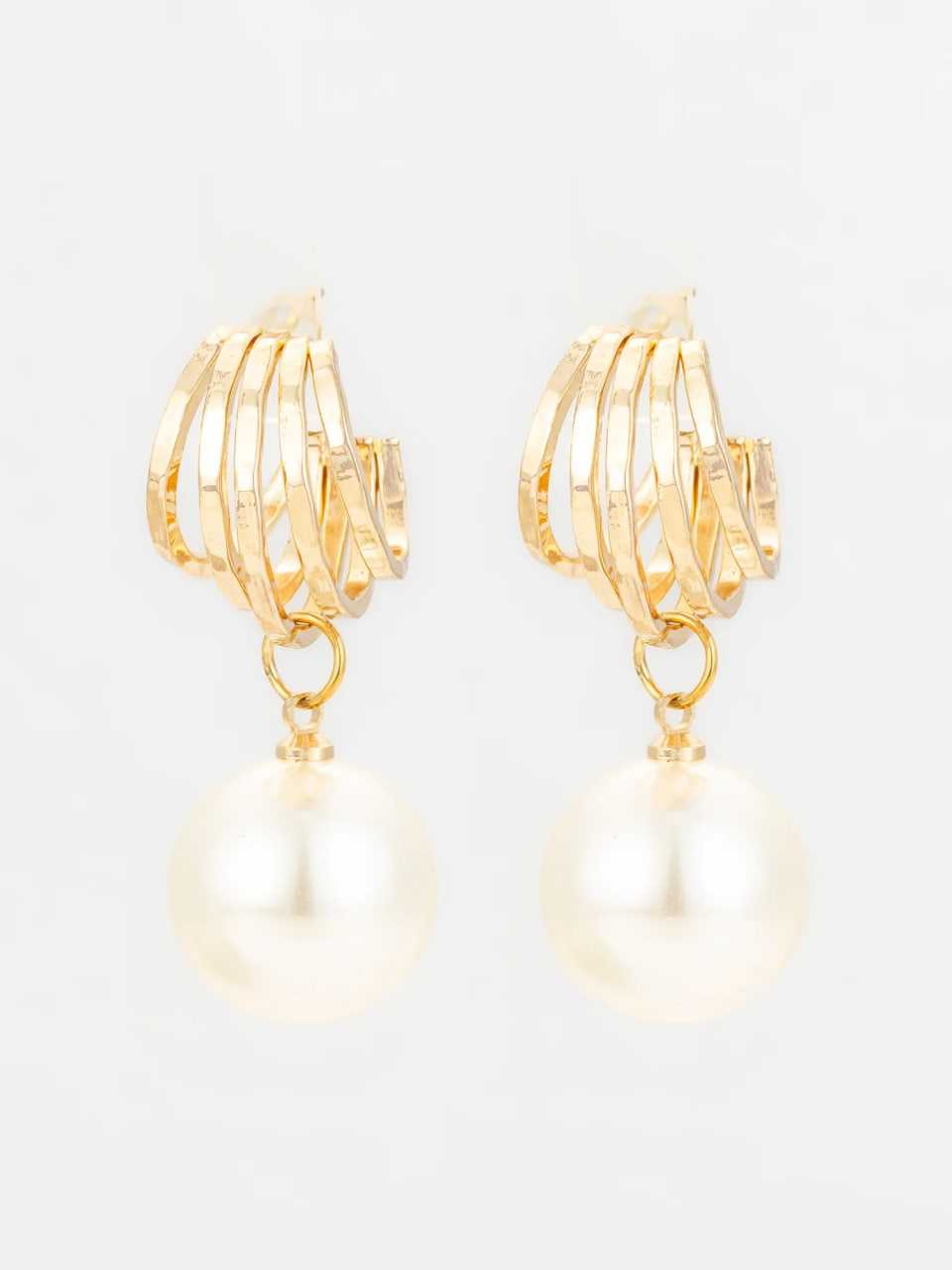 Ynf Alloy KESH105 ER4143 Womens Jewellery Wholesale Fancy Earrings Pearl Jewelry Gold Plated Jewelry Manufacturer - Jewellery Export