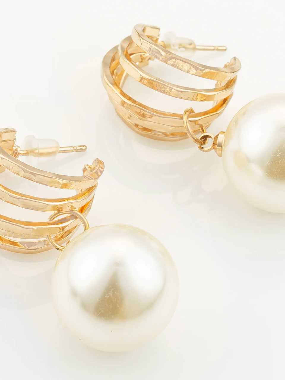 Ynf Alloy KESH105 ER4143 Womens Jewellery Wholesale Fancy Earrings Pearl Jewelry Gold Plated Jewelry Manufacturer - Jewellery Export