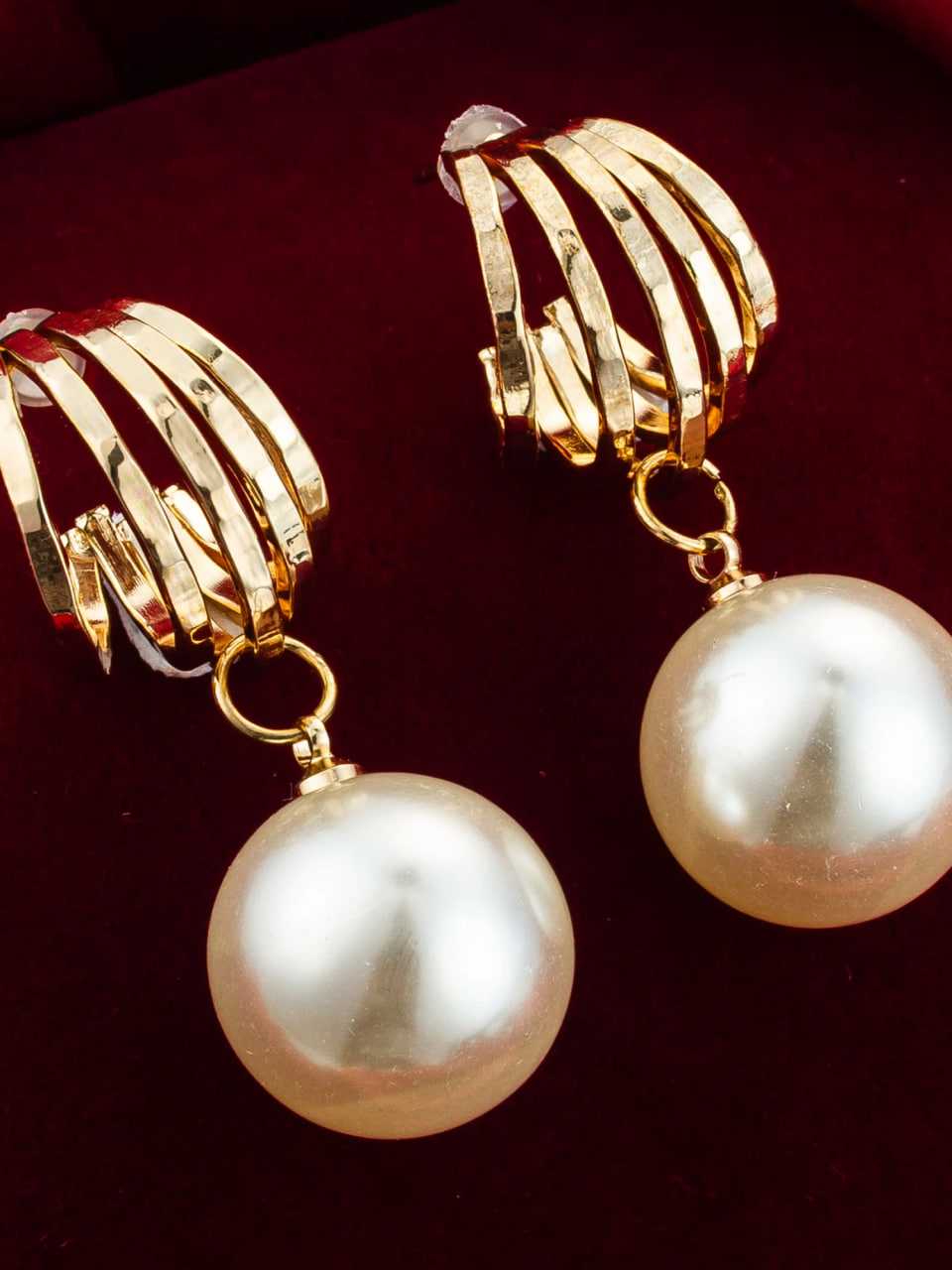 Ynf Alloy KESH105 ER4143 Womens Jewellery Wholesale Fancy Earrings Pearl Jewelry Gold Plated Jewelry Manufacturer - Jewellery Export