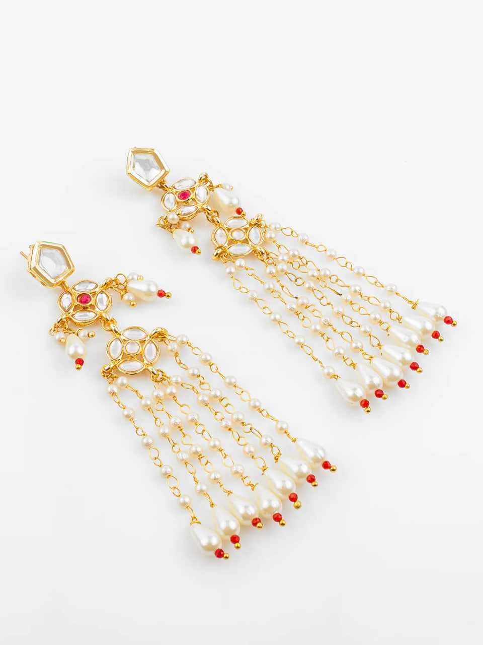 Ynf Brass KESH105 ER4120 Womens Jewellery Wholesale Fancy Earrings Gold Plated Jewelry Earrings With Stones Manufacturer - Jewellery Export