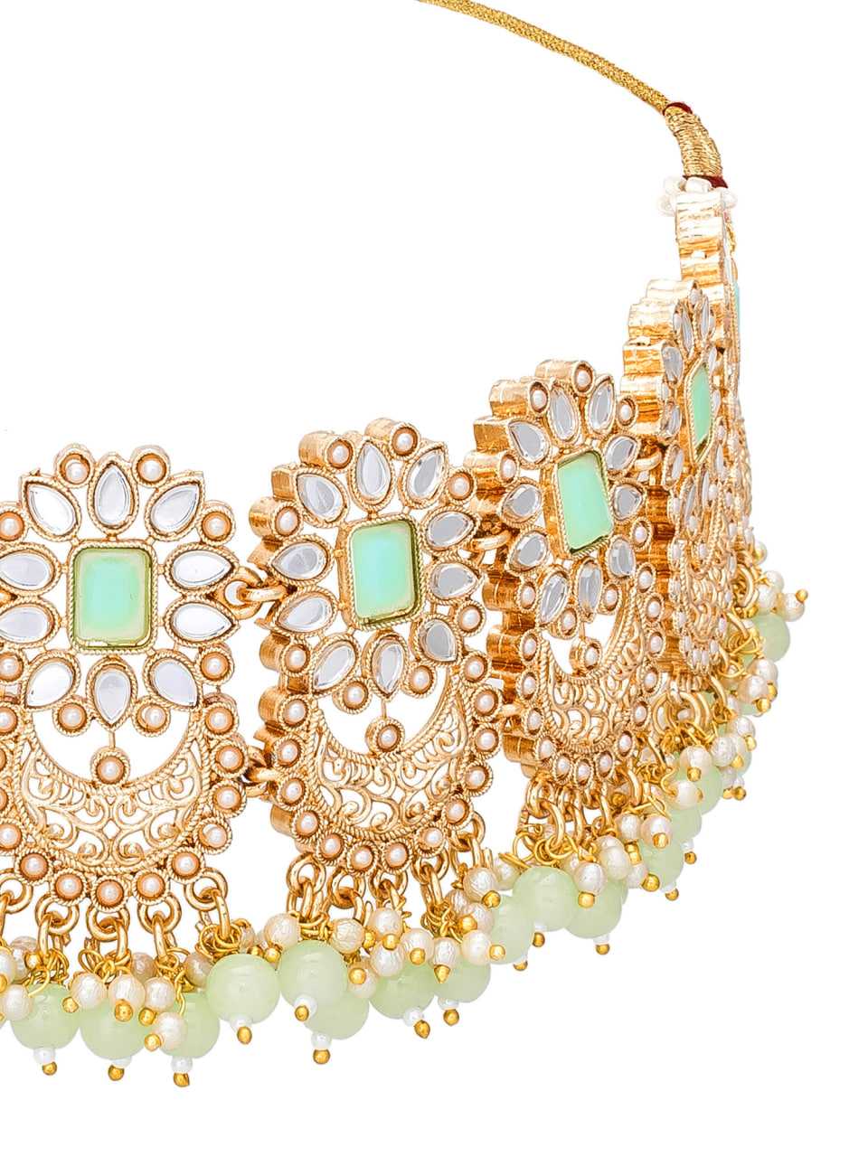 Ynf Brass KESH105 NK3466 Womens Jewellery Wholesale Kundan Pendant Sets Necklaces Set Fashion Necklace Artificial Necklace Sets Manufacturer - Jewellery Export