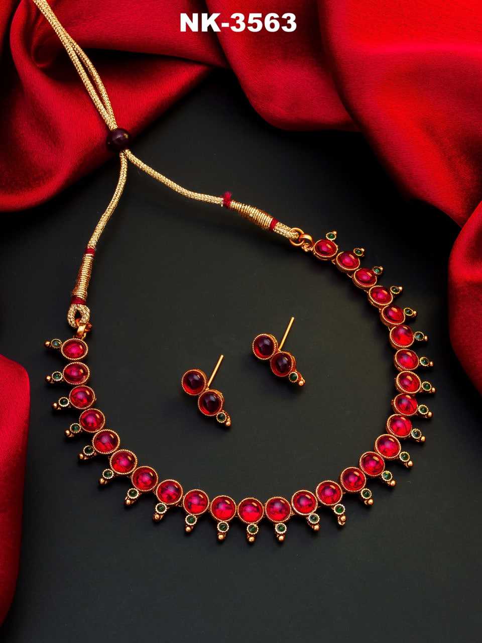 Ynf Brass KESH105 NK3563 Womens Jewellery Wholesale Necklaces Set Fashion Necklace Artificial Necklaces Manufacturer - Jewellery Export