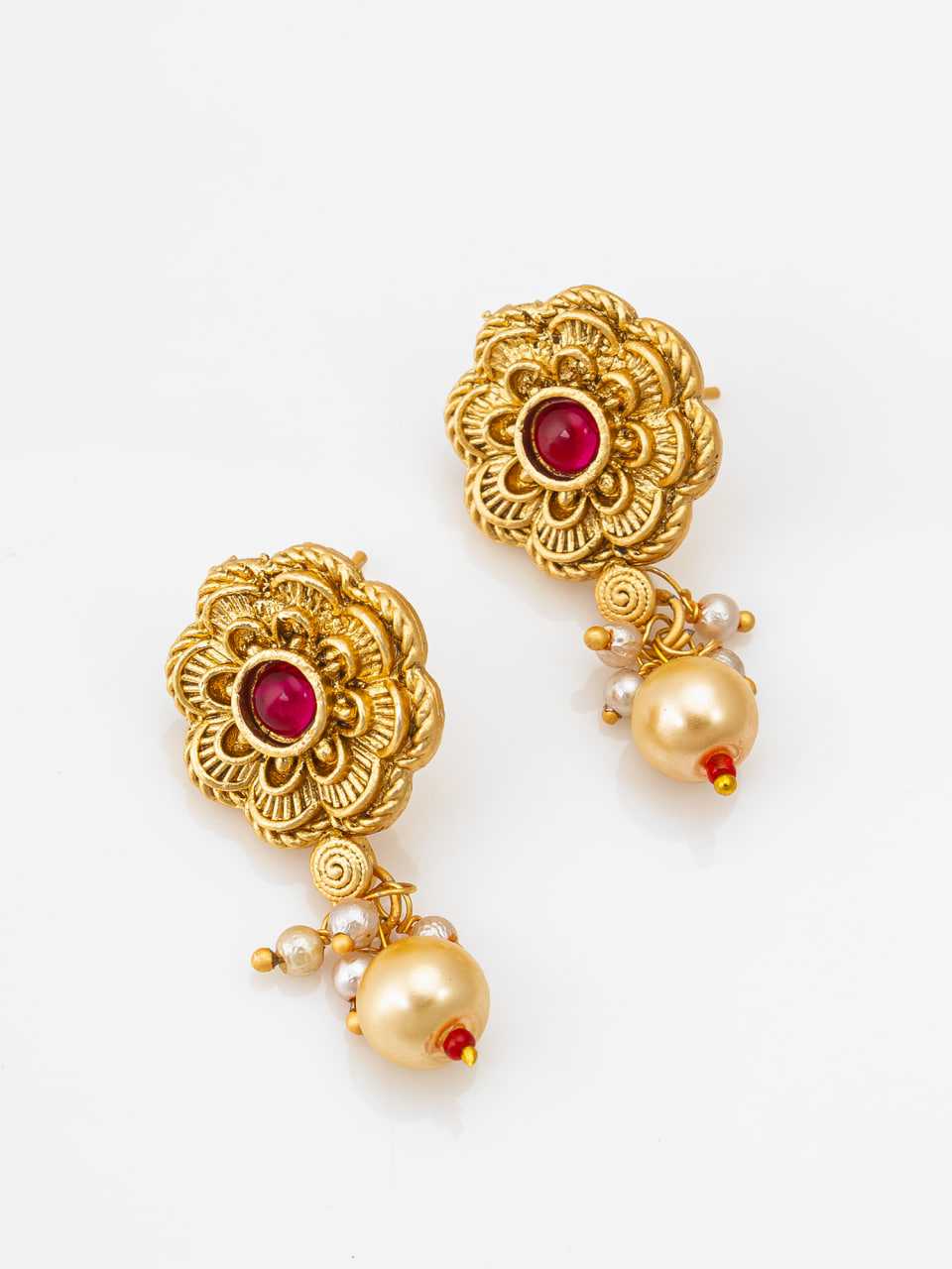 Ynf Brass KESH105 NK4201 Womens Jewellery Wholesale Long Sets Golden Necklace Set Manufacturer - Jewellery Export