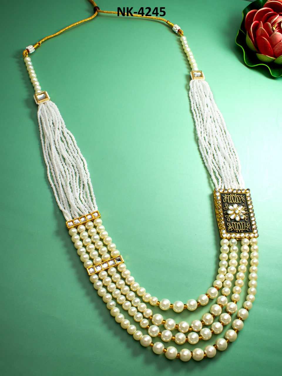Ynf Brass KESH105 NK4245 Womens Jewellery Wholesale Long Sets Fancy Mala Necklaces Manufacturer - Jewellery Export