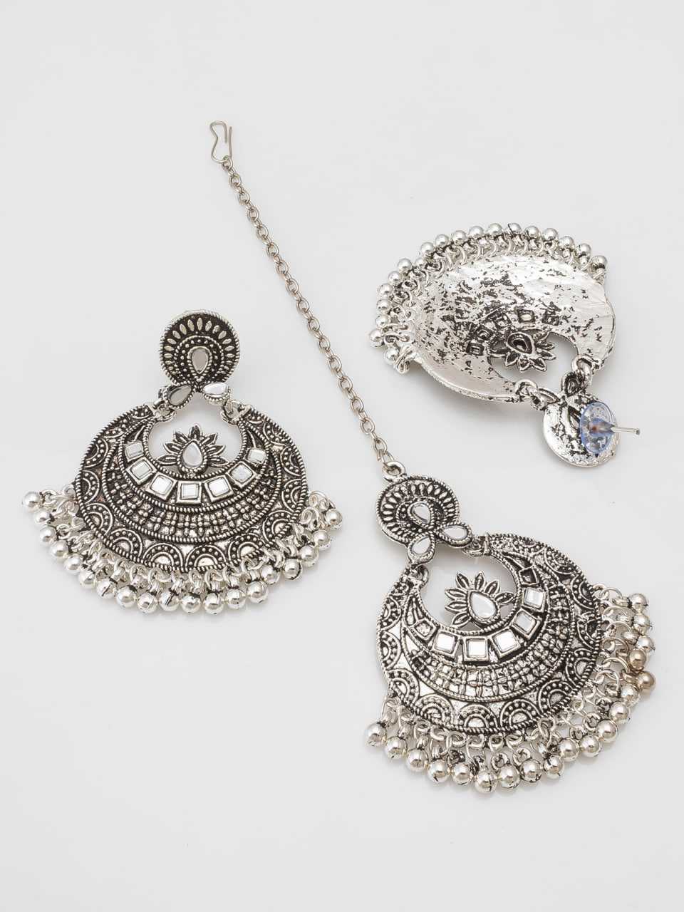 Ynf Brass KESH105 NK4295 Womens Jewellery Wholesale Oxidized Jewellery Set Manufacturer - Jewellery Export