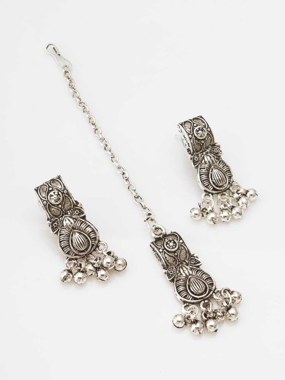 Ynf Brass KESH105 NK4309 Womens Jewellery Wholesale Oxidized Jewellery Set Manufacturer - Jewellery Export