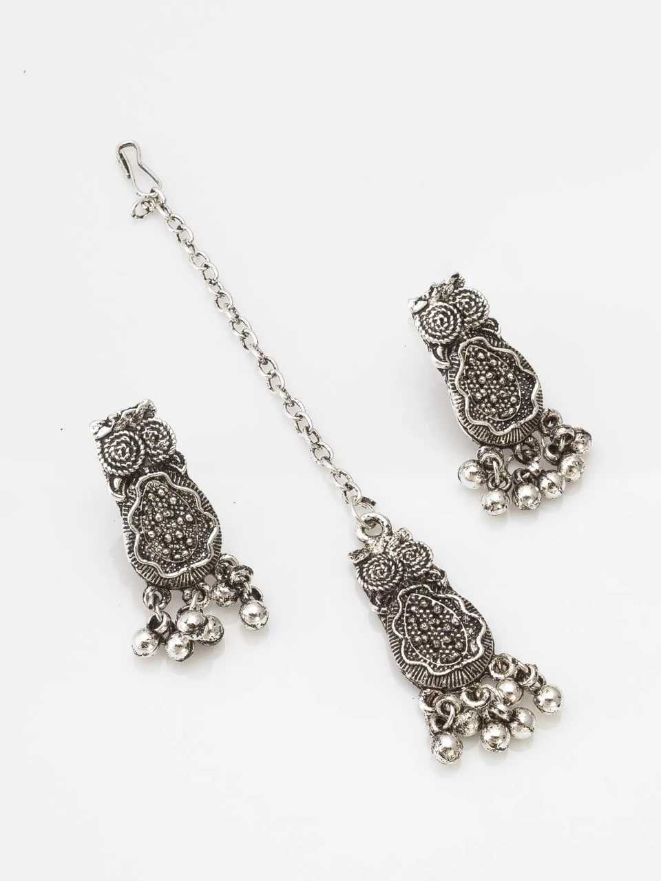 Ynf Brass KESH105 NK4316 Womens Jewellery Wholesale Oxidized Jewellery Set Manufacturer - Jewellery Export