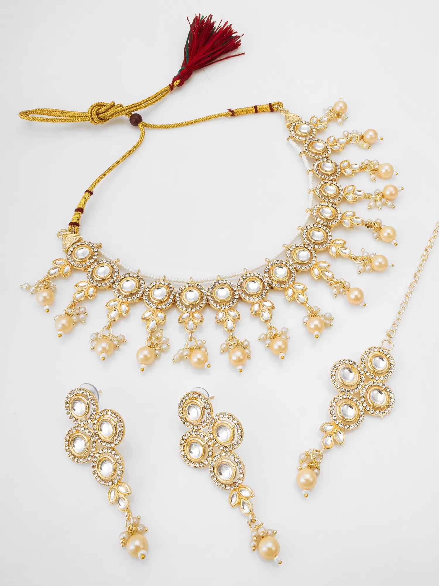 Ynf Brass KESH105 NK4481 Womens Jewellery Wholesale Necklaces Set Rajwadi Necklaces Set Manufacturer - Jewellery Export