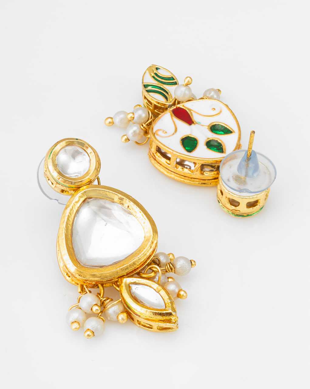 Ynf Brass KESH105 NK4496 Womens Jewellery Wholesale Kundan Pendant Sets Kundan Necklace Set Golden Necklace Set Manufacturer - Jewellery Export