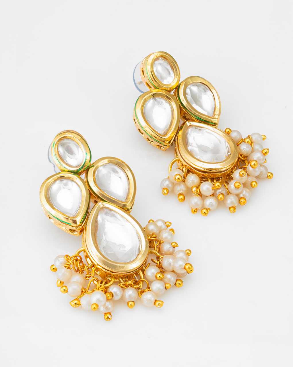 Ynf Brass KESH105 NK4502 Womens Jewellery Wholesale Kundan Necklace Set Necklaces Set Artificial Necklaces Manufacturer - Jewellery Export