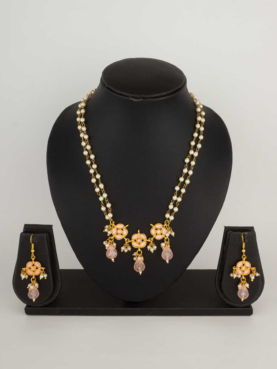 Ynf Brass KESH105 NK4542 Womens Jewellery Wholesale Long Sets Fancy Mala Necklaces Kundan Pendant Sets Manufacturer - Jewellery Export